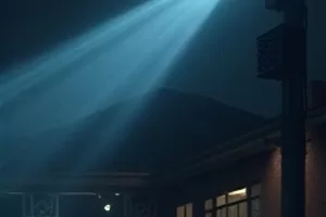 《纸鸢与信》剧照,天空中的纸鸢与田埂