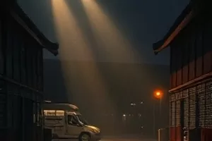 《回声档案》画面,录音室里的老式磁带机